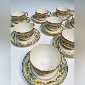 VINTAGE LENOX RENAISSANCE 11 tea sets + extra plate